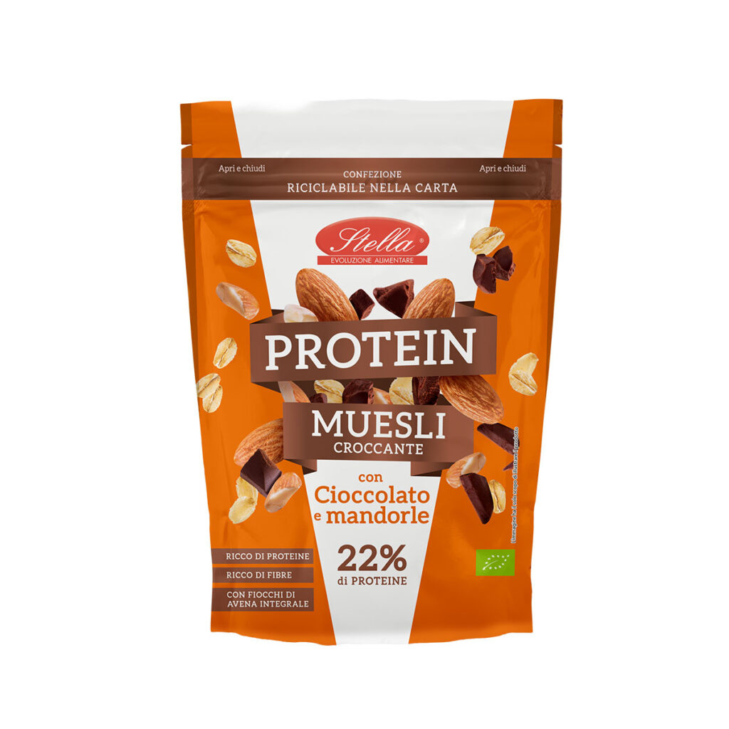 Protein Muesli cioccolato e mandorle stella