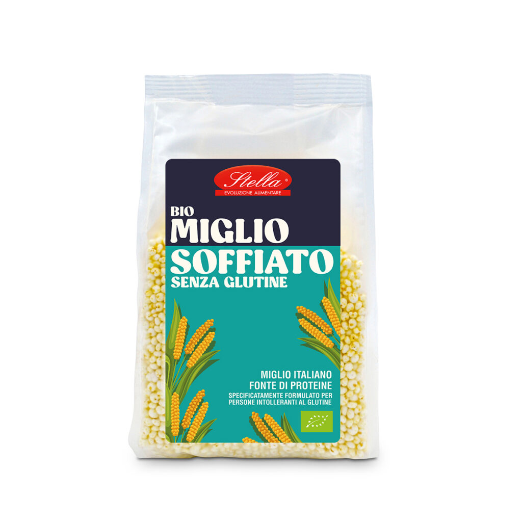 miglio soffiato stella senza glutine pacchetto miglio soffiato stella senza glutine